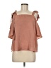 Soprano 100% Polyester Brown 3/4 Sleeve Blouse Size M - photo 1