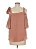 Soprano 100% Polyester Brown 3/4 Sleeve Blouse Size M - photo 2
