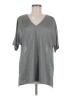 H By Halston Gray Short Sleeve Top Size M - photo 1