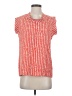 CAbi 100% Polyester Red Short Sleeve Blouse Size XS - photo 1