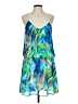 Jonathan Martin 100% Polyester Tropical Blue Cocktail Dress Size 12 (petite) - photo 1