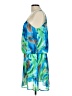 Jonathan Martin 100% Polyester Tropical Blue Cocktail Dress Size 12 (petite) - photo 5