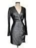 BCBGMAXAZRIA Metallic Silver Cocktail Dress Size 4 - photo 1