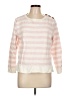 Talbots 100% Cotton Stripes Pink Sweatshirt Size L - photo 1