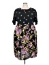 Assorted Brands 100% Rayon Floral Black Casual Dress Size 3X - photo 1