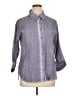 Keren Hart Gray 3/4 Sleeve Button-Down Shirt Size XL - photo 1