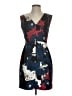 Cynthia Steffe 100% Polyester Graphic Blue Cocktail Dress Size 0 - photo 1