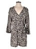 Who What Wear 100% Rayon Animal Print Tan Romper Size M - photo 1