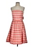 Taylor 100% Polyester Stripes Red Casual Dress Size 2 - photo 1