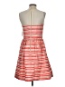 Taylor 100% Polyester Stripes Red Casual Dress Size 2 - photo 2