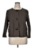 J.Jill 100% Cotton Argyle Brown Jacket Size XL - photo 1