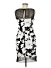Cache 100% Polyester Graphic Gray Cocktail Dress Size 6 - photo 2
