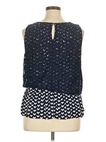 Kaari Blue Sleeveless Blouse (view 2)