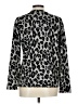 Charter Club Animal Print Silver Cardigan Size L - photo 2
