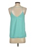 Cooper & Ella 100% Polyester Teal Blue Sleeveless Blouse Size S - photo 2