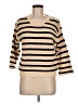 Marled Stripes Tan Pullover Sweater Size M - photo 1