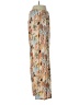 Unbranded 100% Viscose Paisley Ivory Orange Casual Pants Size XXS (estimated) - photo 5