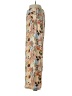 Unbranded 100% Viscose Paisley Ivory Orange Casual Pants Size XXS (estimated) - photo 4