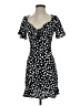 Assorted Brands 100% Viscose Polka Dots Black Casual Dress Size S (estimated) - photo 1