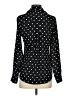 Express 100% Polyester Polka Dots Black Long Sleeve Blouse Size XS - photo 2