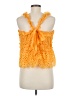 Saylor 100% Cotton Yellow Sleeveless Blouse Size M - photo 2