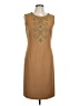 Ellen Tracy Tan Brown Cocktail Dress Size L - photo 1