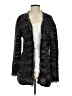 Keren Hart 100% Acrylic Black Gray Cardigan Size S - photo 1