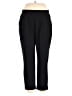 Lands' End Solid Black Casual Pants Size 14 - 16 - photo 1