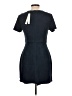 Aqua 100% Polyester Solid Black Casual Dress Size L - photo 2