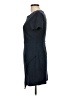 Aqua 100% Polyester Solid Black Casual Dress Size L - photo 5