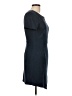 Aqua 100% Polyester Solid Black Casual Dress Size L - photo 4