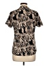 Ann Taylor LOFT Paisley Black Ivory Short Sleeve Blouse Size L - photo 2