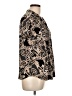 Ann Taylor LOFT Paisley Black Ivory Short Sleeve Blouse Size L - photo 4