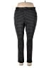 Roaman's Houndstooth Black Casual Pants Size 18w - photo 1