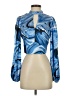 Shein Blue Long Sleeve Blouse Size 4 - photo 1