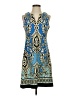 Taylor Paisley Blue Cocktail Dress Size 2 - photo 1