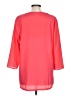 Unbranded 100% Polyester Pink Red 3/4 Sleeve Blouse Size L - photo 2