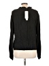 Aqua 100% Tencel Black Long Sleeve Blouse Size L - photo 2