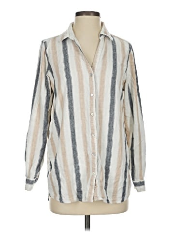 Tahari Long Sleeve Button-Down Shirt (view 1)