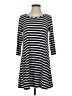 Everly Stripes Black Casual Dress Size S - photo 1