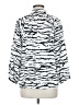 Melissa Odabash 100% Viscose Animal Print White Long Sleeve Blouse Size M - photo 2