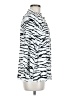 Melissa Odabash 100% Viscose Animal Print White Long Sleeve Blouse Size M - photo 4