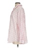 Zara Checkered-gingham Pink Long Sleeve Button-Down Shirt Size S - photo 5