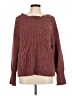 Express 100% Polyester Burgundy Pullover Sweater Size M - photo 1