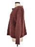 Express 100% Polyester Burgundy Pullover Sweater Size M - photo 5