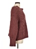 Express 100% Polyester Burgundy Pullover Sweater Size M - photo 4