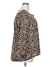 Zac & Rachel Animal Print Brown 3/4 Sleeve Blouse Size 2X - photo 4