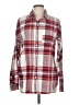 Old Navy 100% Cotton Plaid Red Long Sleeve Button-Down Shirt Size M - photo 1