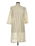 Chico's Ivory Casual Dress Size Med (1) - photo 1