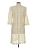 Chico's Ivory Casual Dress Size Med (1) - photo 2